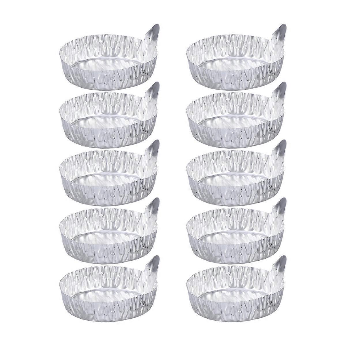 10 Stück Kleine Wiegeplatten Aus Aluminiumfolie Für Wiegeboote-10pcs-silver