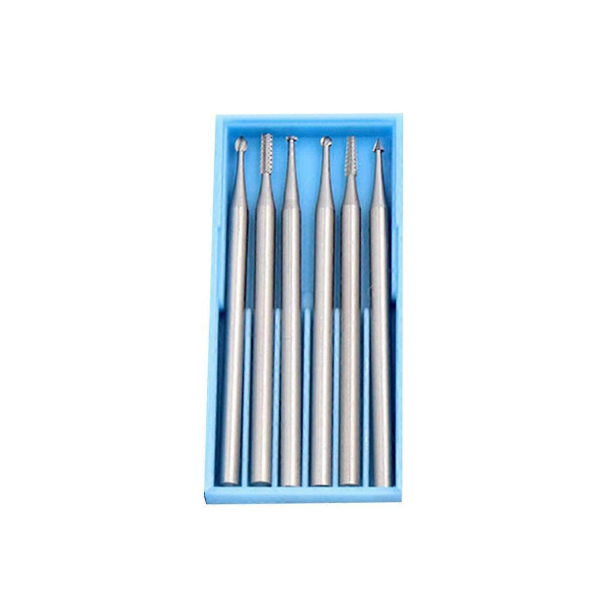 6-teiliges Set Rotationsgravierer 2,35 Mm Wolframkarbid-fräser Zum Gravieren, Bohren Und Polieren