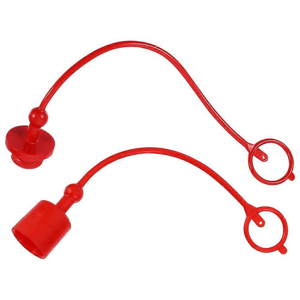 Sets Robuste 3/4"-npt-schnellkupplungen Mit Staubkappen-20x2.5x2.5cm-red