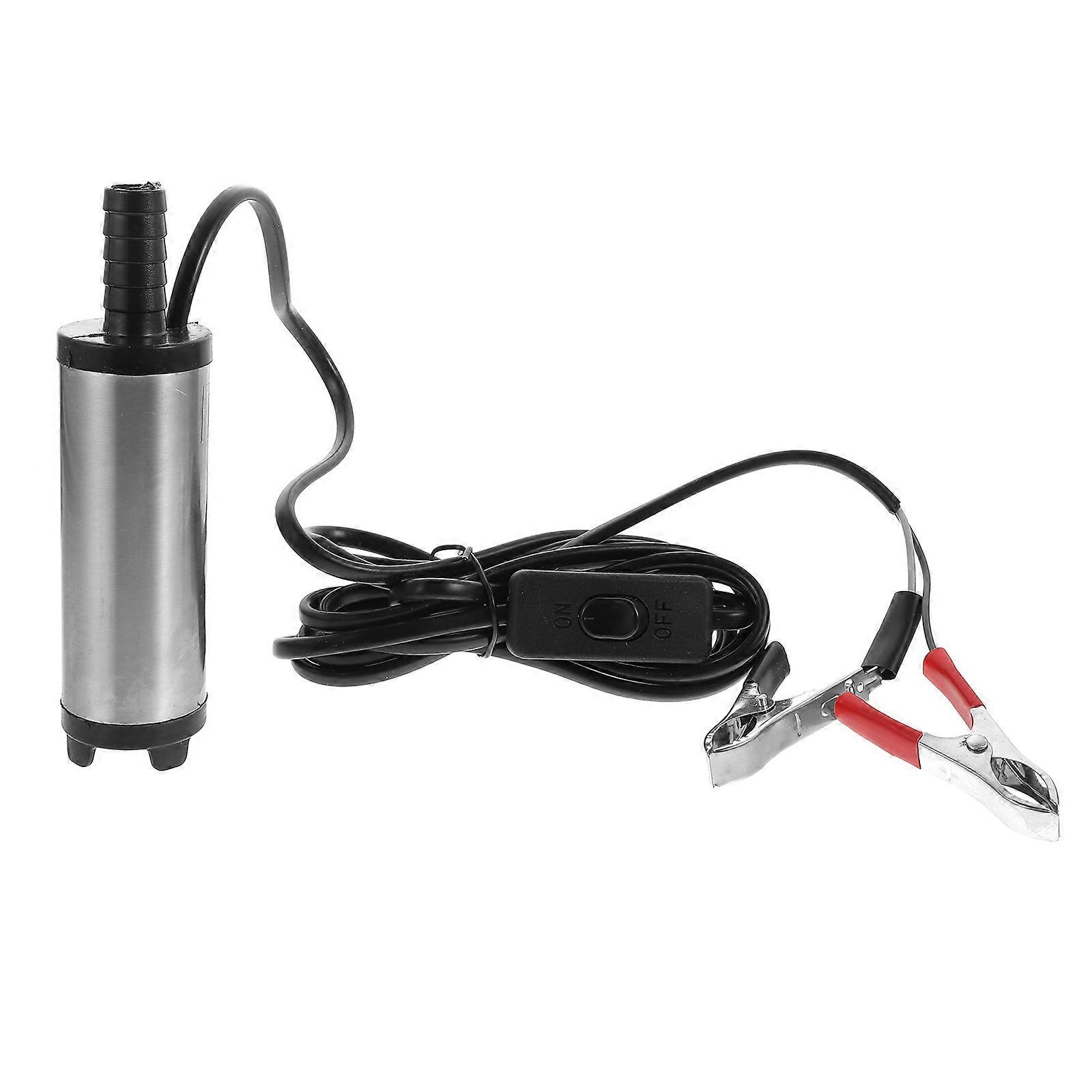 Stück Tauchpumpe Für Dieselkraftstoff Und Wasser, Elektrischer Siphon-extraktor-15x4cm-silver