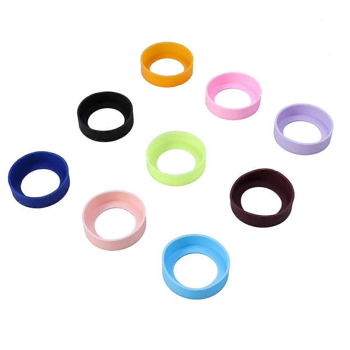 Stück Silikon-untersetzer, Hitzebeständig, Für Wasserflaschen, Als Isoliermatte, Rutschfest, Für Tassen Und Becher, 65 Mm (farbe Zufällig)-4pcs
