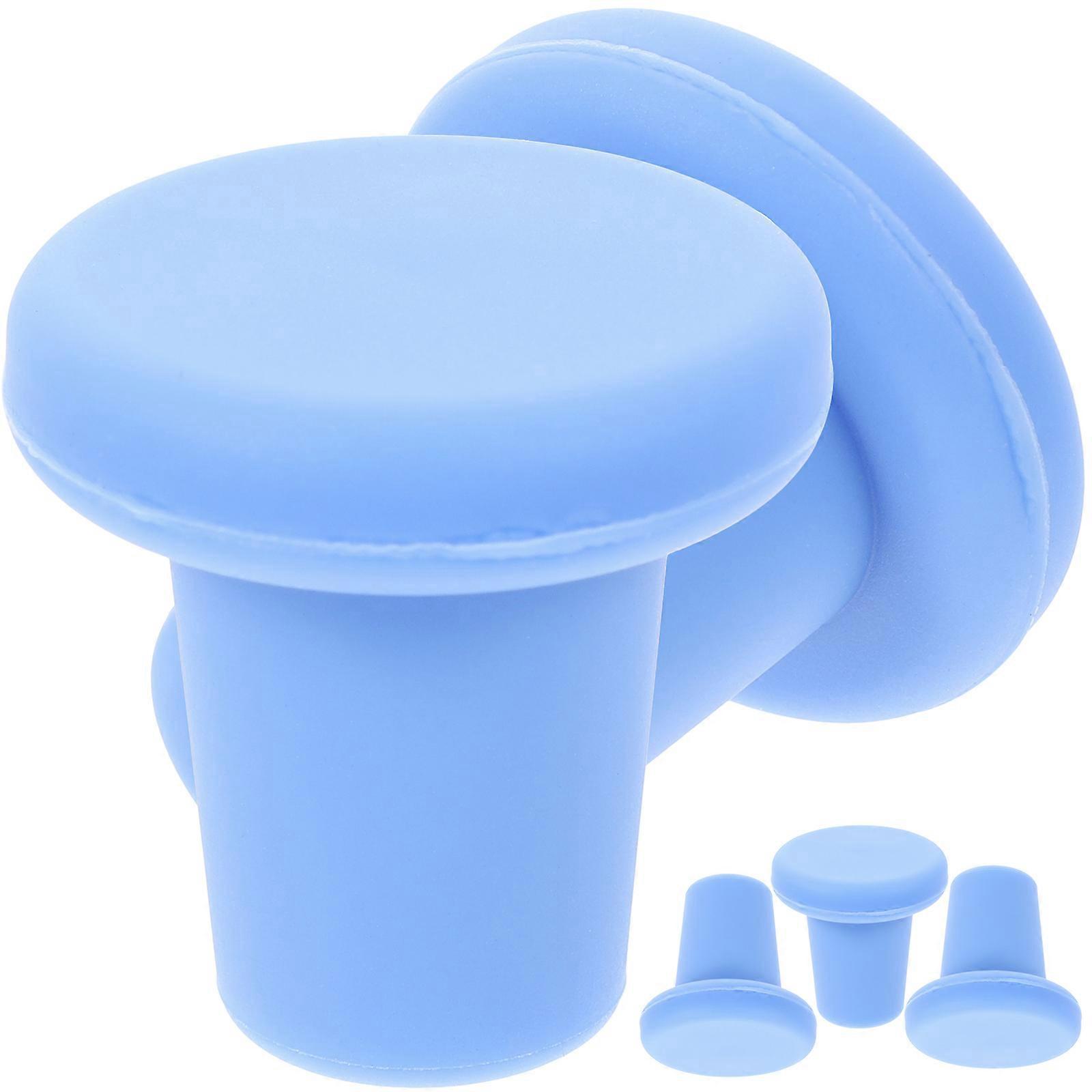 Stück Silikon-weinstopfen, Bierflaschenverschlüsse, Weinflaschenverschlüsse, Champagnerflaschenverschlüsse-3.5x3.5cm-blue