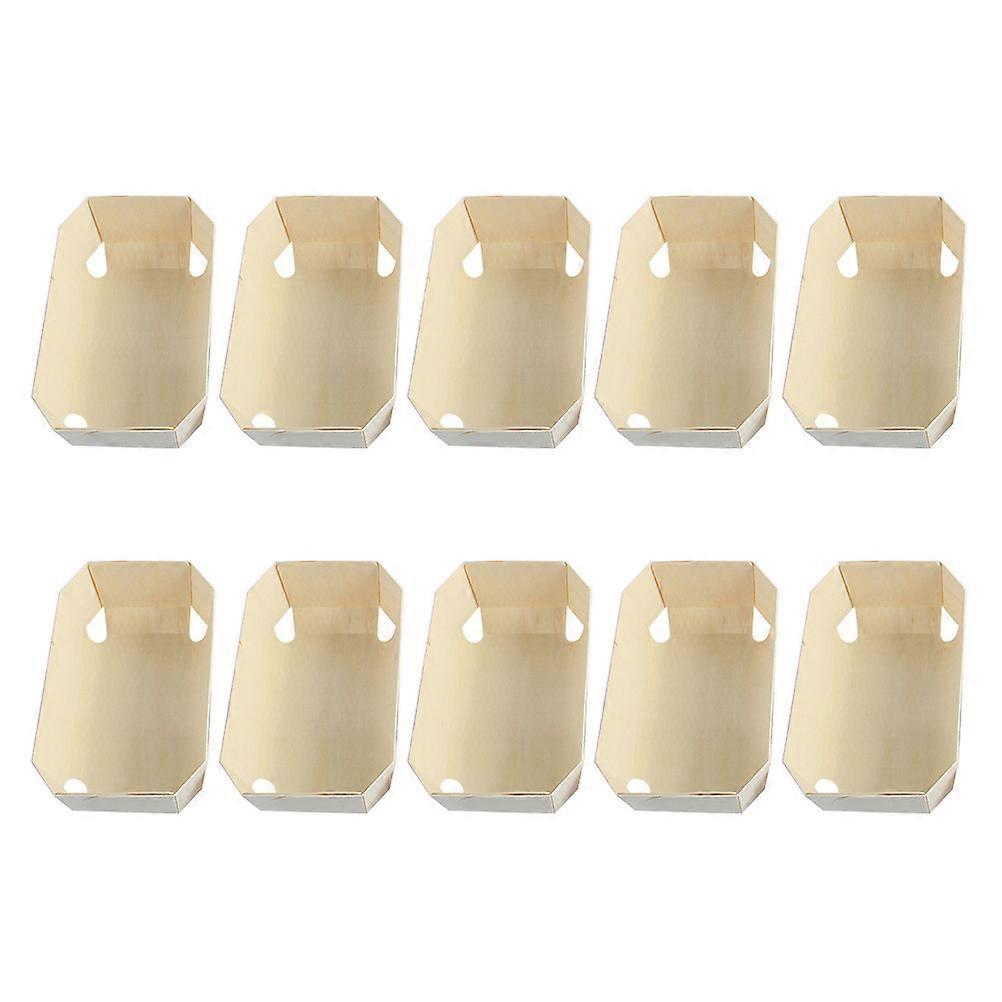 10 Stück Diy Rechteckige Küchenbackform Antihaft-toastform Kuchen Sandwichbox-14x9cm-khaki