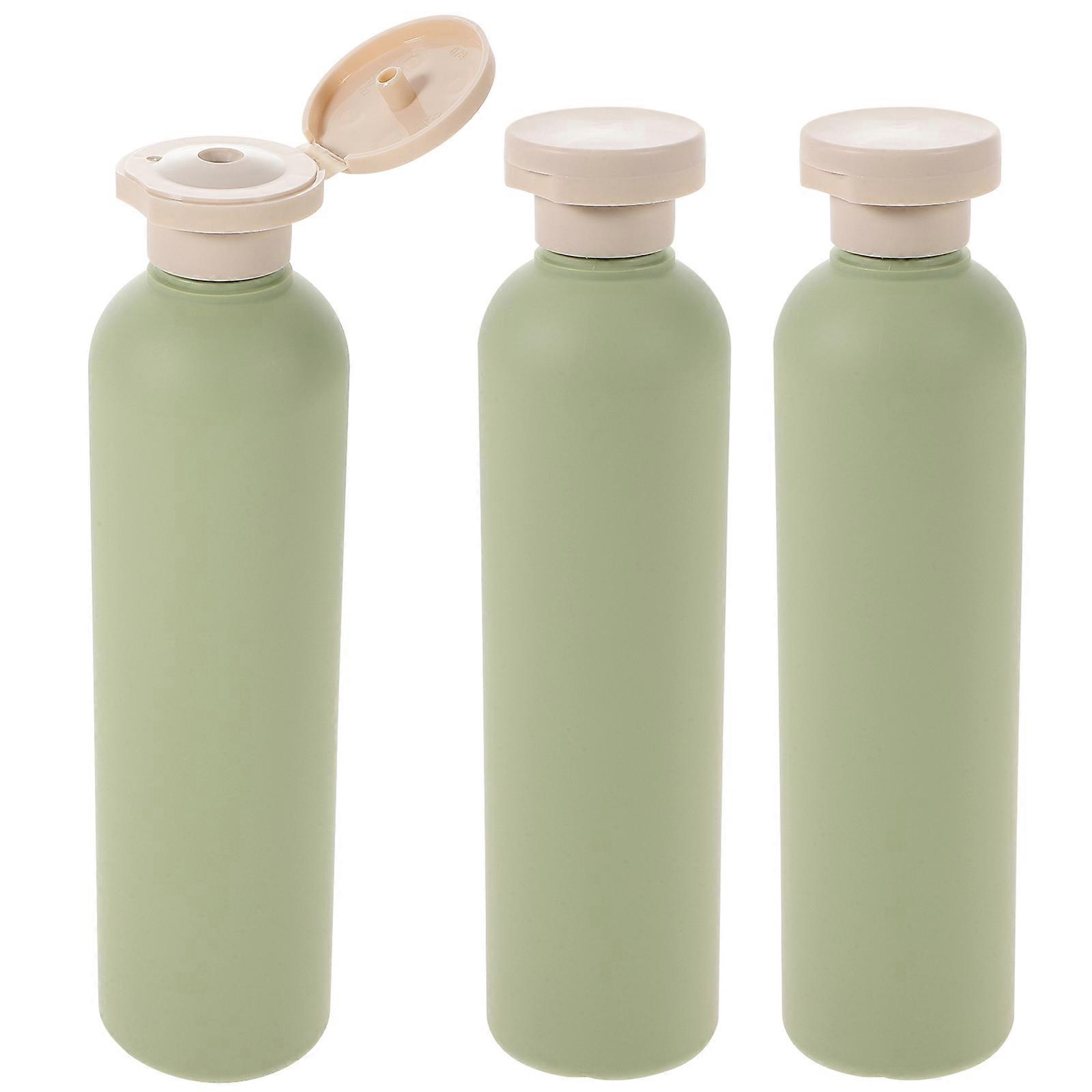 3-teiliges Set Aus Einfachen Shampoo-unterflaschen Und Lotion-unterflaschen-19x4.9cm-green