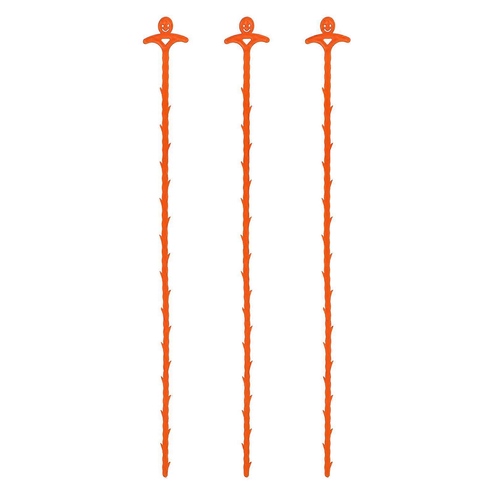 3-teiliges Abflussreiniger-set: Haarentferner, Haarfänger, Reinigungswerkzeuge-50x5cm-orange