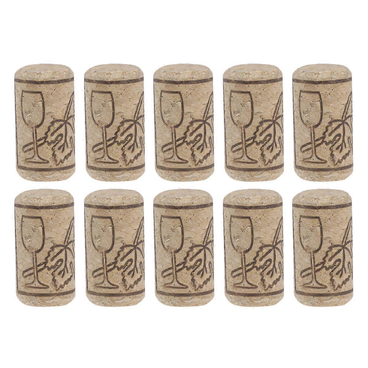 100 Stück Weinkorken, Flaschenverschluss, Flaschenverschluss Aus Holz-4.00x2.10x2.10cm