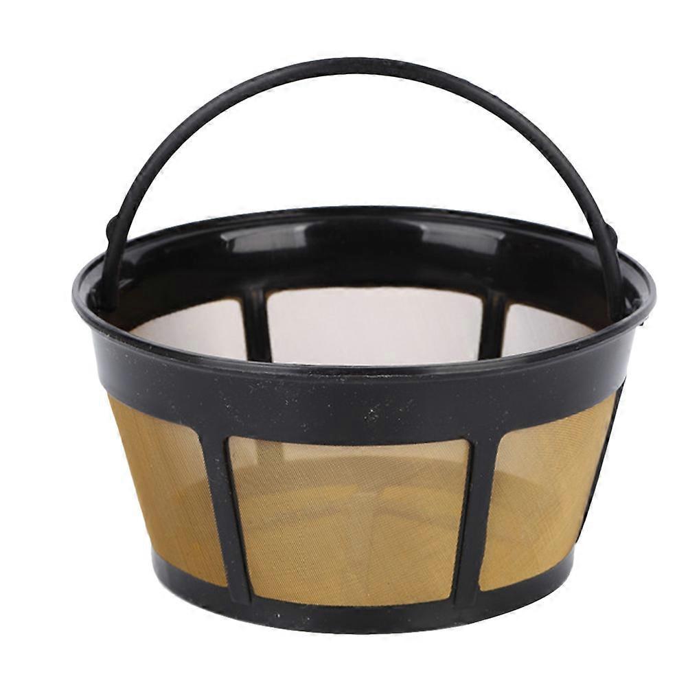 Kaffeefilter Aus Edelstahl, Hitzebeständiges Sieb, Kaffeefiltertrichter, Teezubereitungswerkzeug Für Zuhause-11.9x6.1cm-black