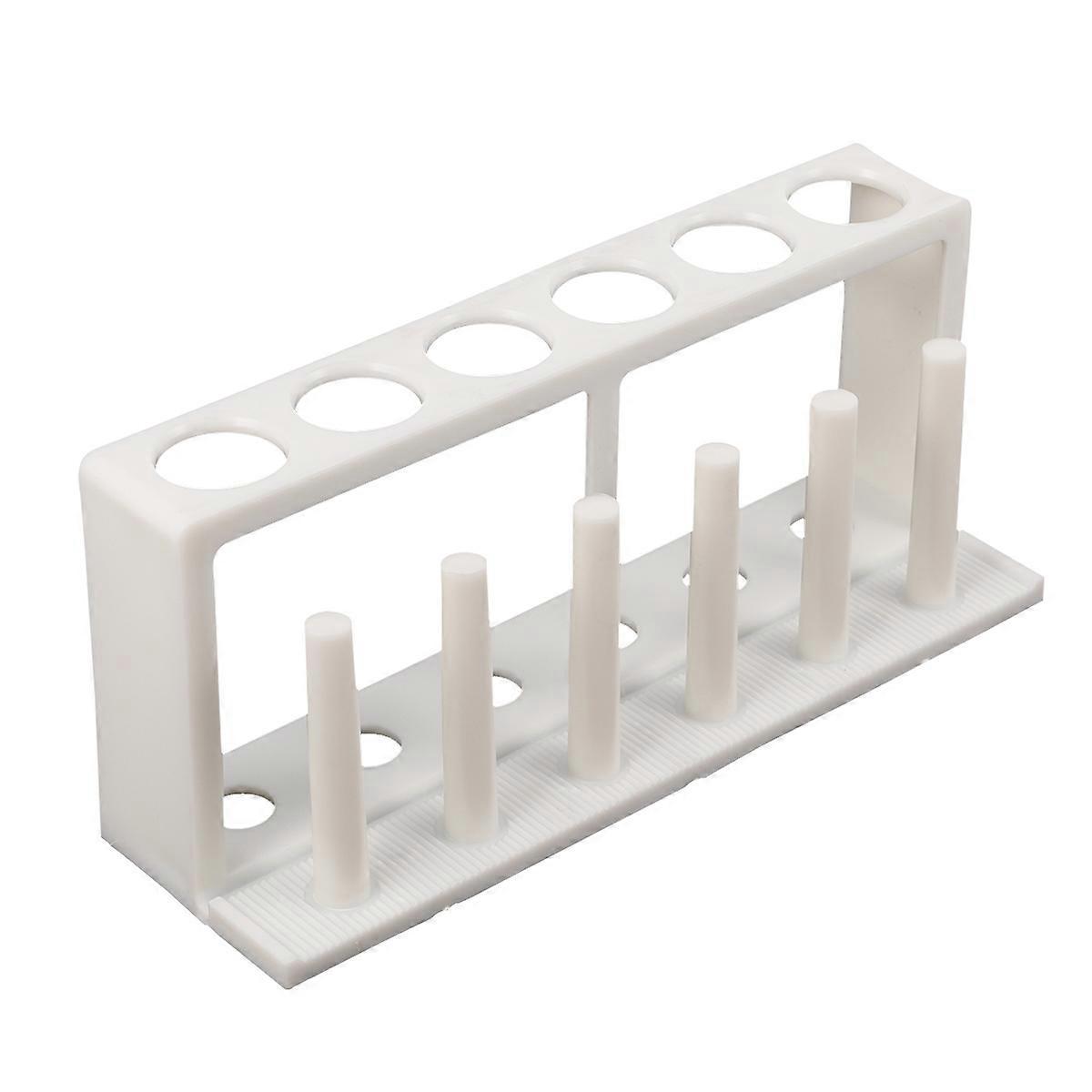 Tragbarer Kunststoff-reagenzglashalter, Gestell Für Wasserqualitäts-reagenzgläser, Ausrüstungs-organizer Für Schullabore (weiß)-21x10cm-white