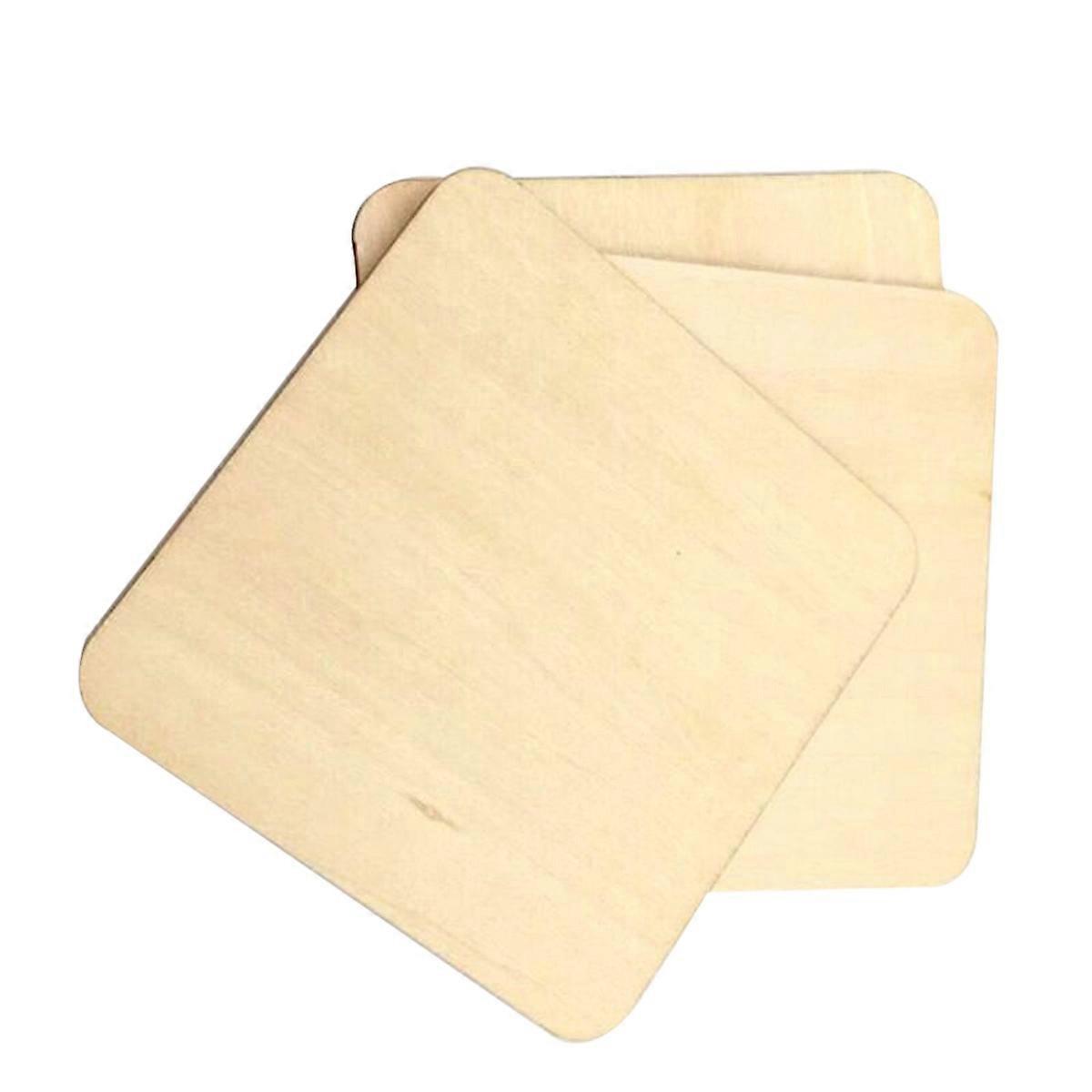 12 Stück 10x10cm Quadratische, Hitzebeständige Untersetzer Aus Holz Für Tassen, Becher Und Schalen – Ideal Für Kaffee Und Tee.