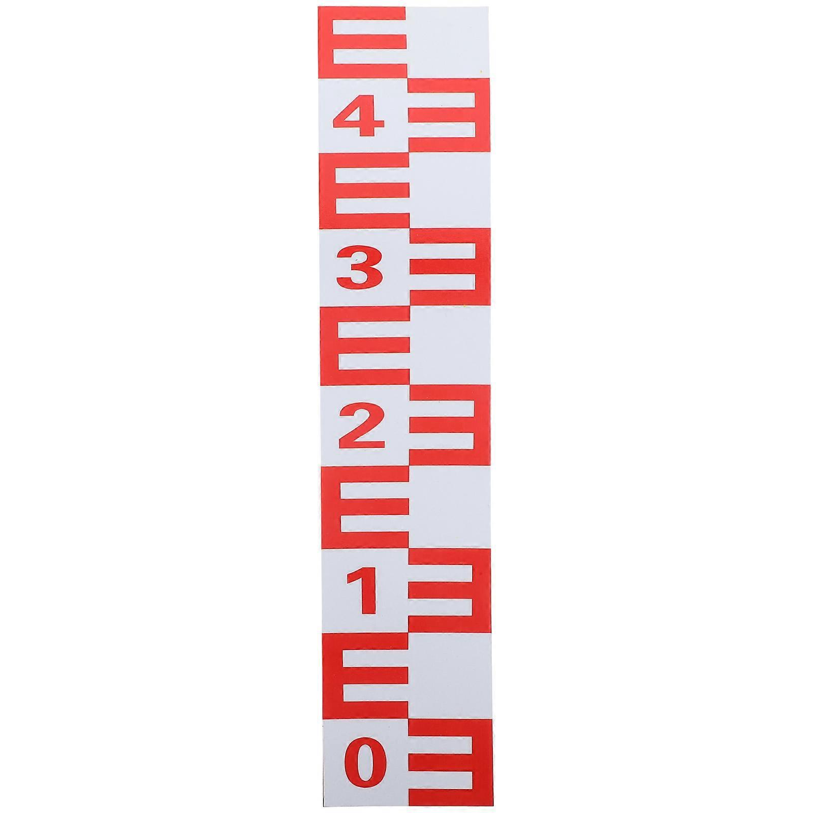 Wasserstandsanzeige-aufkleber, Selbstklebender Wasserstandsmesser, Reflektierendes Wasserstandsmesswerkzeug-50x10cm