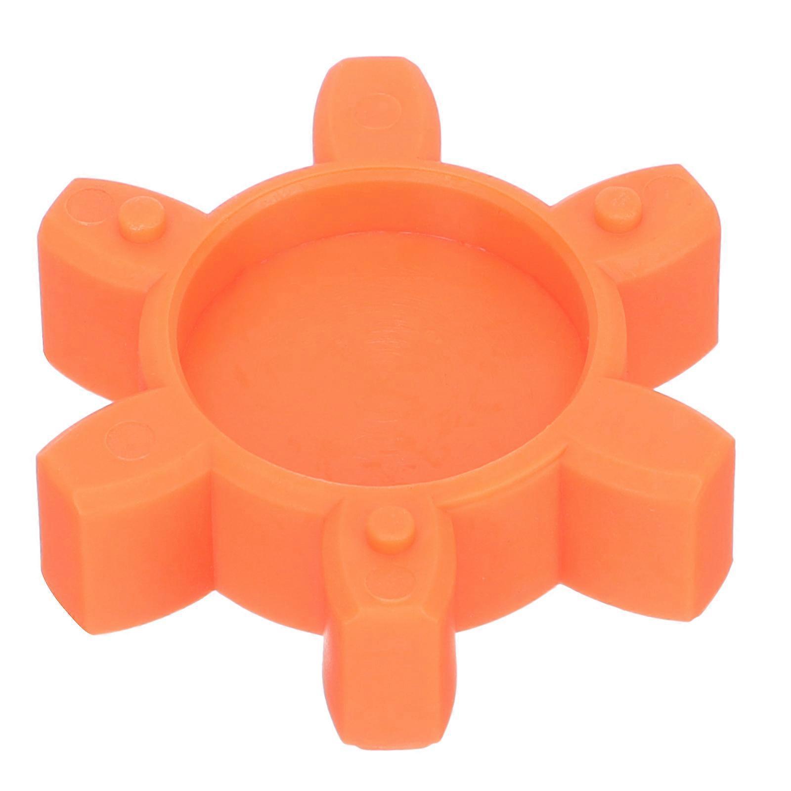Flexible Kupplungsscheibe, Elastischer Gummieinsatz Für Klauenkupplung, Spinnenwellenkupplung-4x4cm-orange