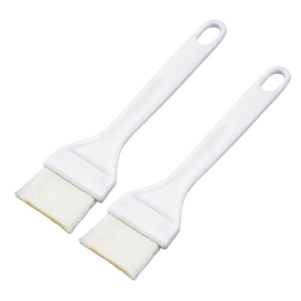 2er-set Küchenbackpinsel, Grillwerkzeug, Kuchenpinsel, Sahnepinsel, Kunststoffgriff, Öl- Und Saucenpinsel Für Grillfleisch, Kuchen Und Gebäck-18.00x4.00x0.60cm