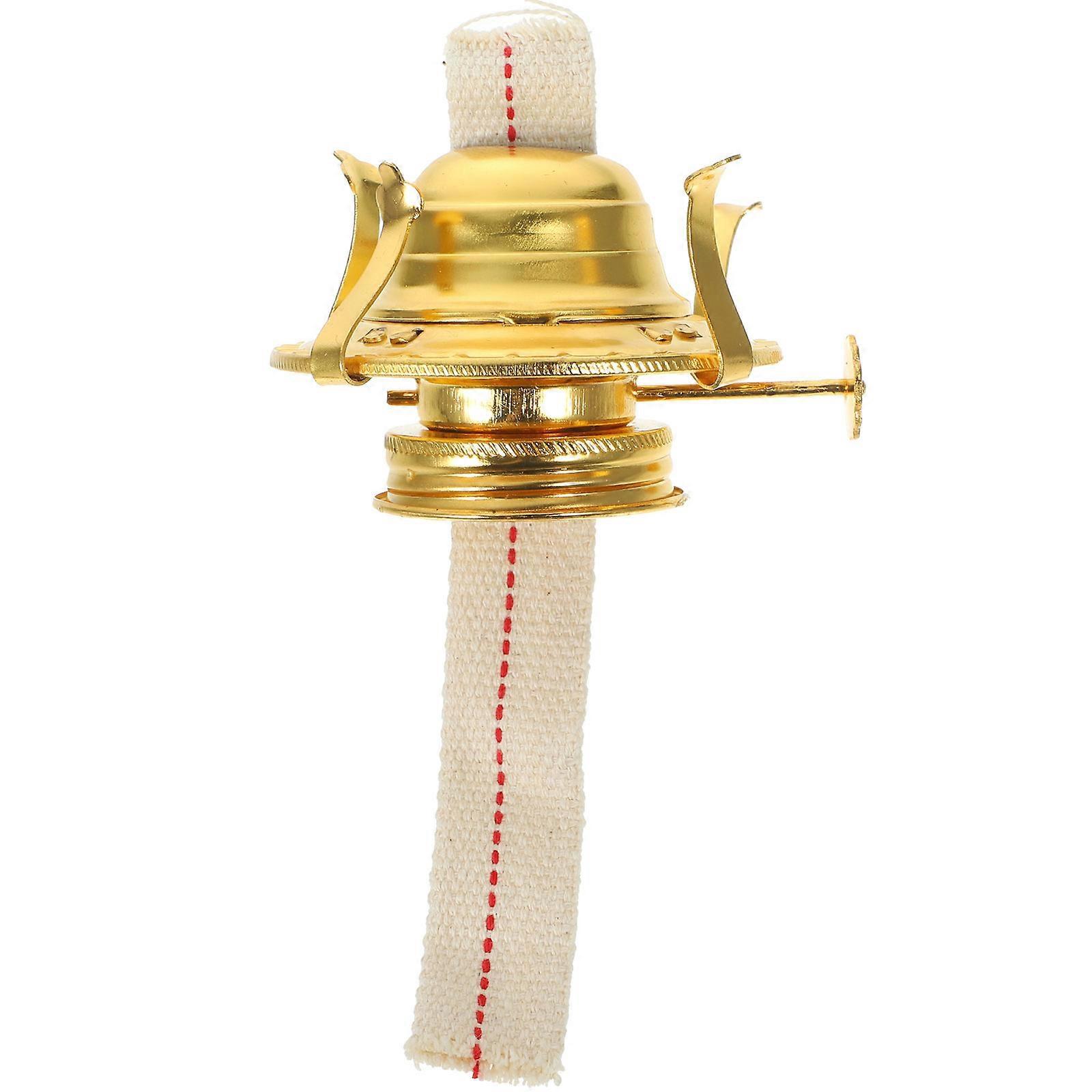 1 Set Öllampenbrenner Mit Petroleumlampen-ersatzdocht-lampenzubehör-6x5cm-golden