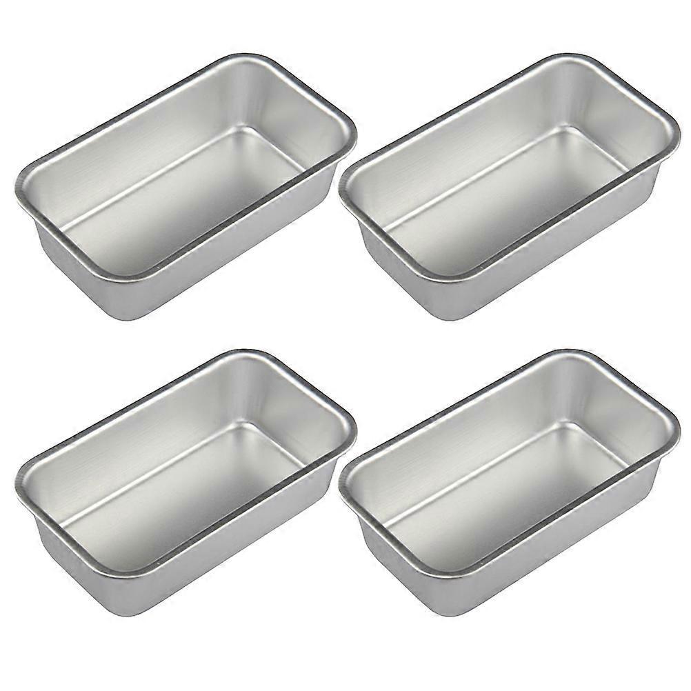 4-teiliges Set Antihaft-backblech, Toastform, Haushaltsbackgerät, Brotbackblech Für Küche, Restaurant (silber)-12.00x7.00x3.00cm-silver