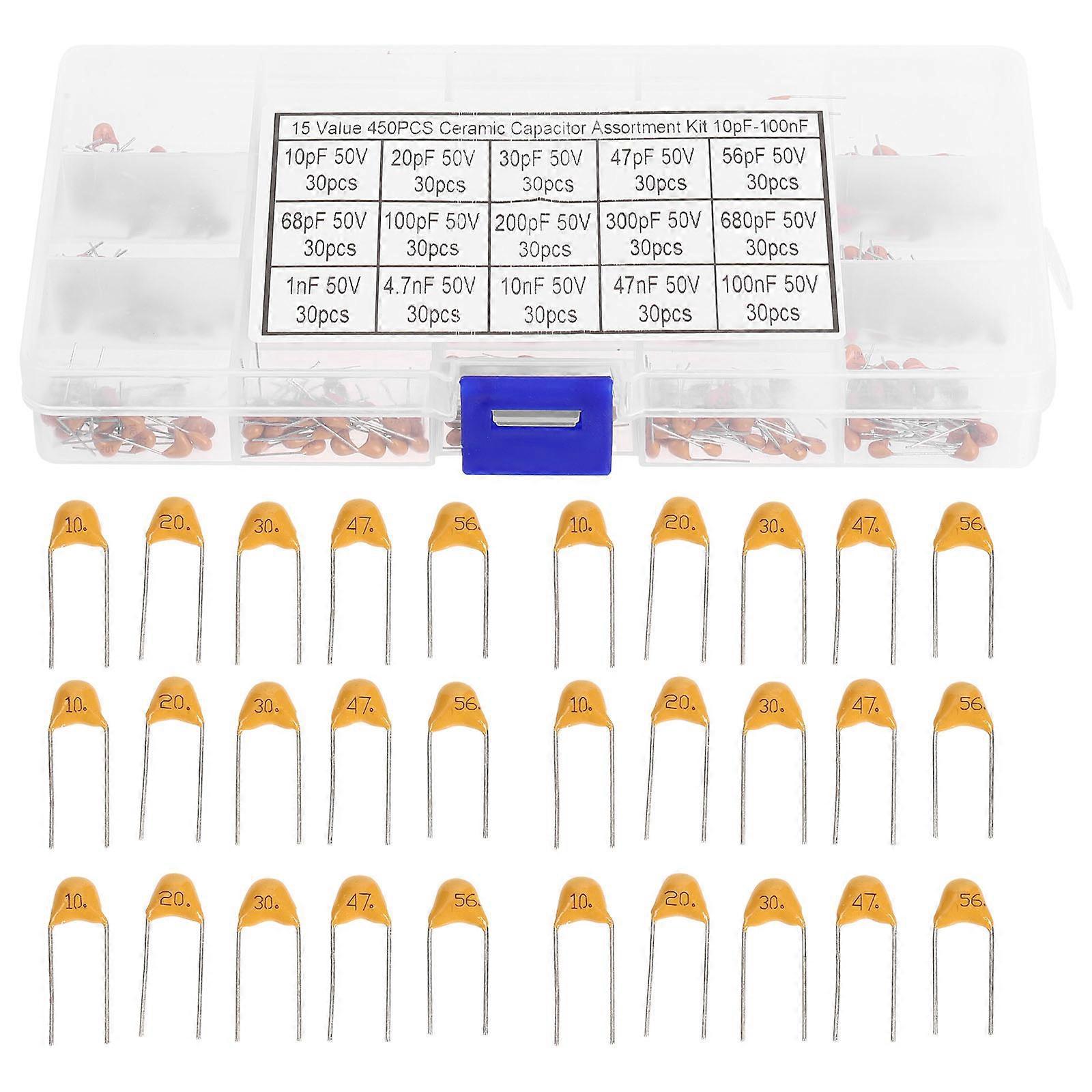 1 Set Keramikkondensatoren 50v Keramik-chip-kondensatoren Sortiment An Kondensatoren Für Diy-projekte-1.5x0.3cm