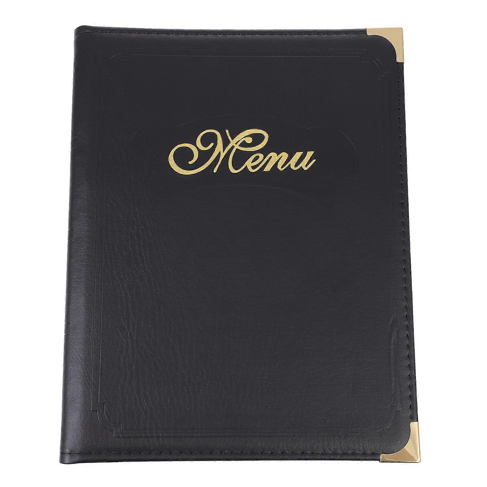 Stück Praktisches Menübuch, Preismappe Für Gerichte, Restaurantmenübuch, Bestellmenübuch-31.5x24.5cm-black
