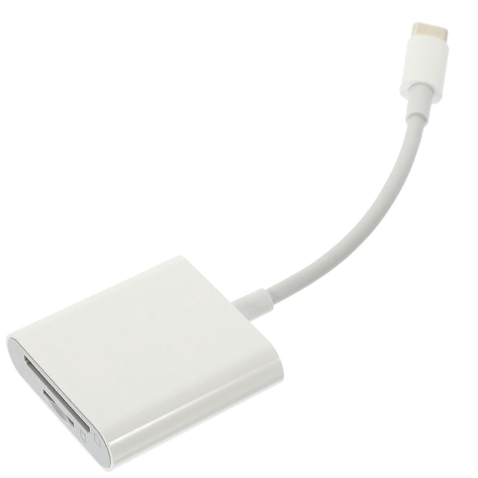 Usb-c-kartenleser Auf Externen Speicherkartenleser (tf-kartenadapter)-14.7x3.6x0.7cm-white