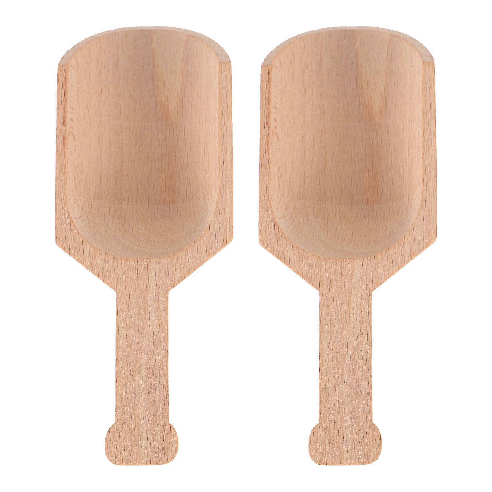 2er-set Premium-holzlöffel, Haushalts-badesalzlöffel, Teelöffel Für Teeläden-10.50x4.00x2.00cm