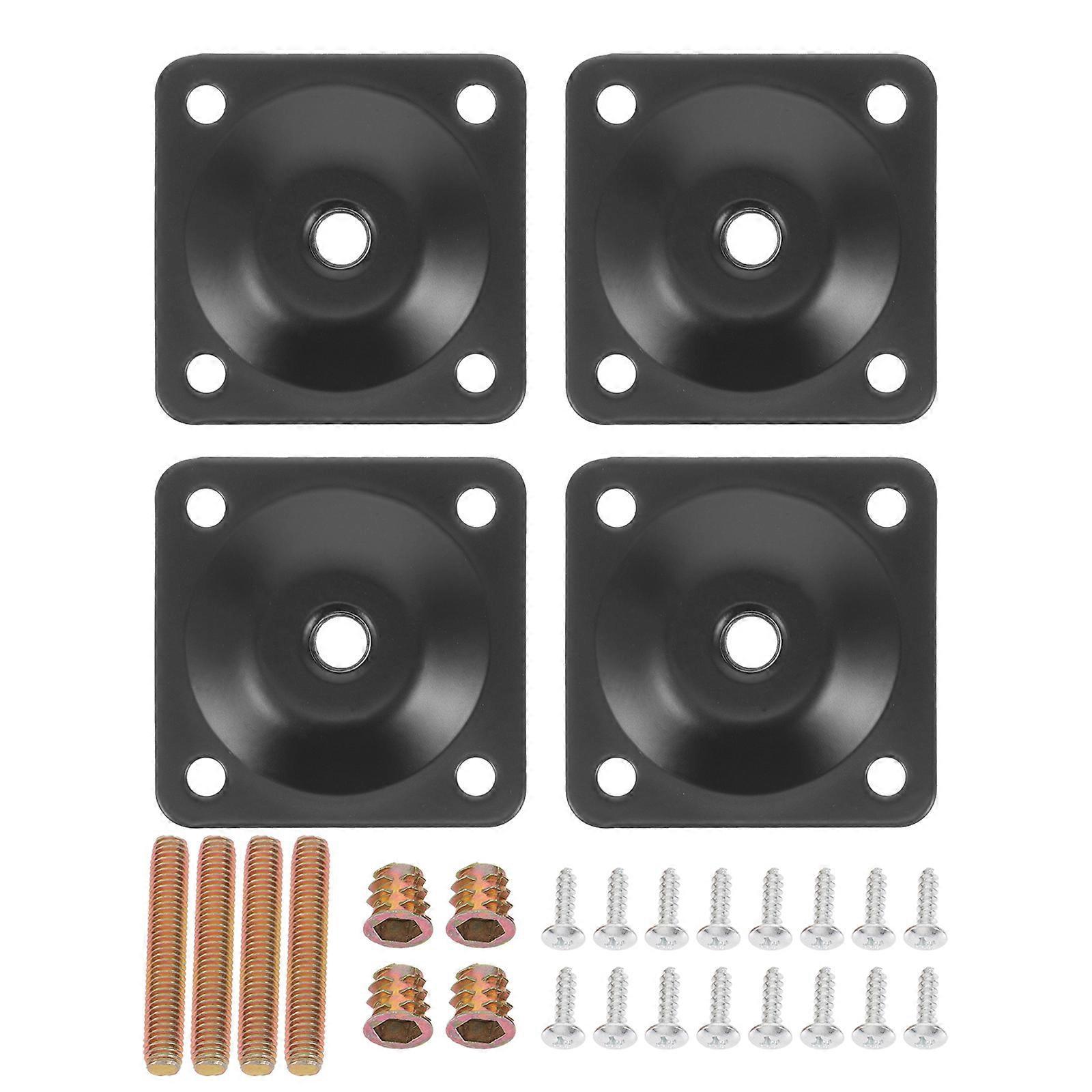 1 Satz Befestigungsplatten Für Tischbeine, Möbelreparaturplatten, Tischbeinhalterungen-5x5cm