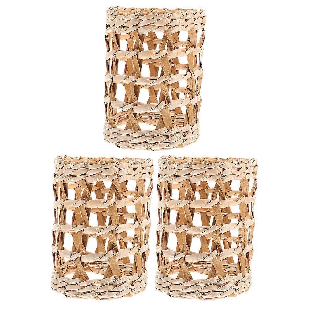 3-teiliges Set Gewebter Becherhalter, Hitzebeständig, Handgewebter Becherhalter-9.5x7.5cm