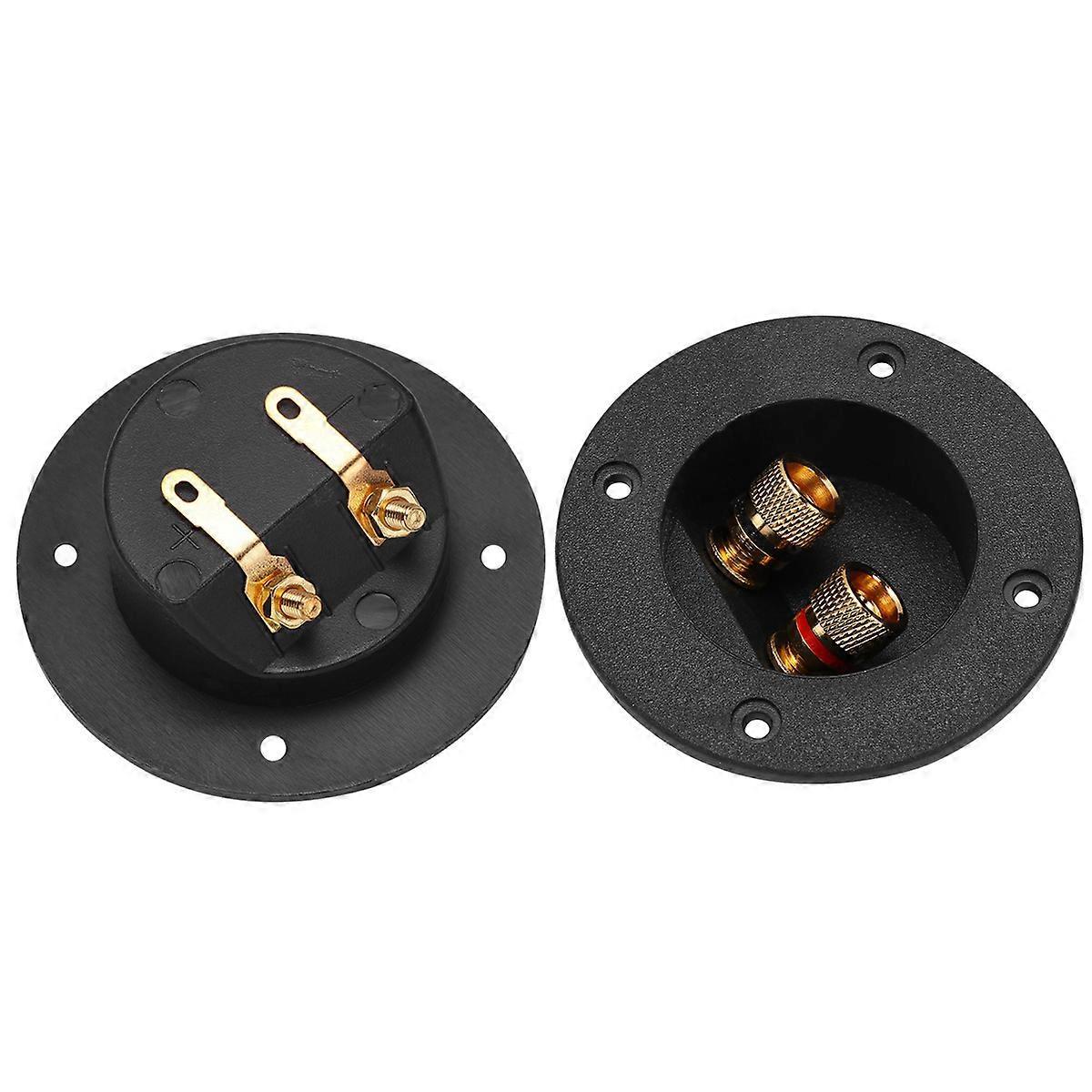 Stück Diy Heim- Und Autoradio-schraubklemmen, Subwoofer-stecker, 2-wege-lautsprecherbox-anschlussklemmen, Anschlusskasten, Verteilerdose (schwarz)-7.5x7.5x2.5cm-black