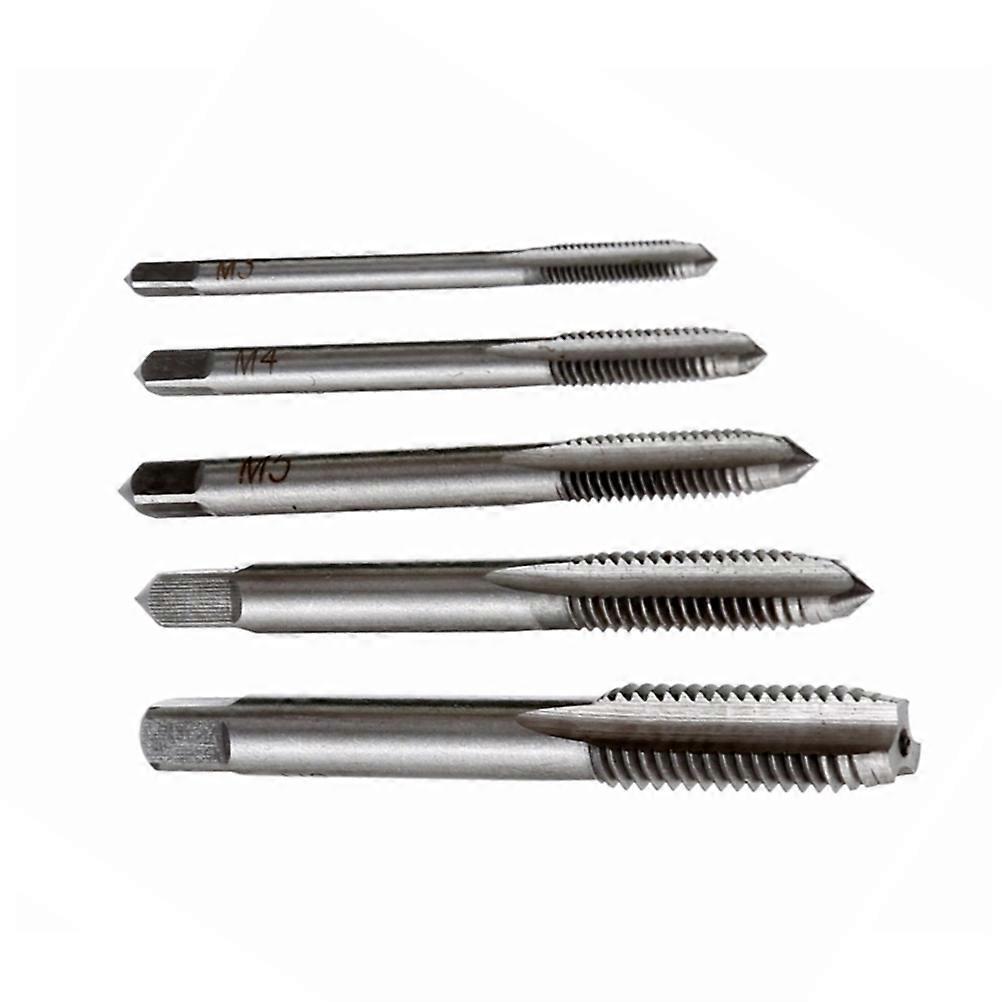 5-teiliges M5/m8 Hss Spiralspitzen-maschinenschrauben-gewindebohrer-set, Metrisch, Gerade Nut, Handwerkzeug