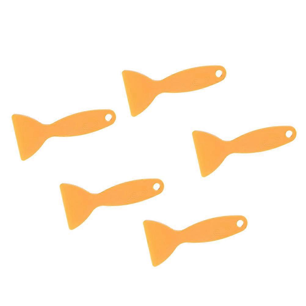 5-teiliges Diy-klebstoffschaber-mini-premium-praktisches Schaber-heimwerkerwerkzeug (gelb)-5pcs-yellow
