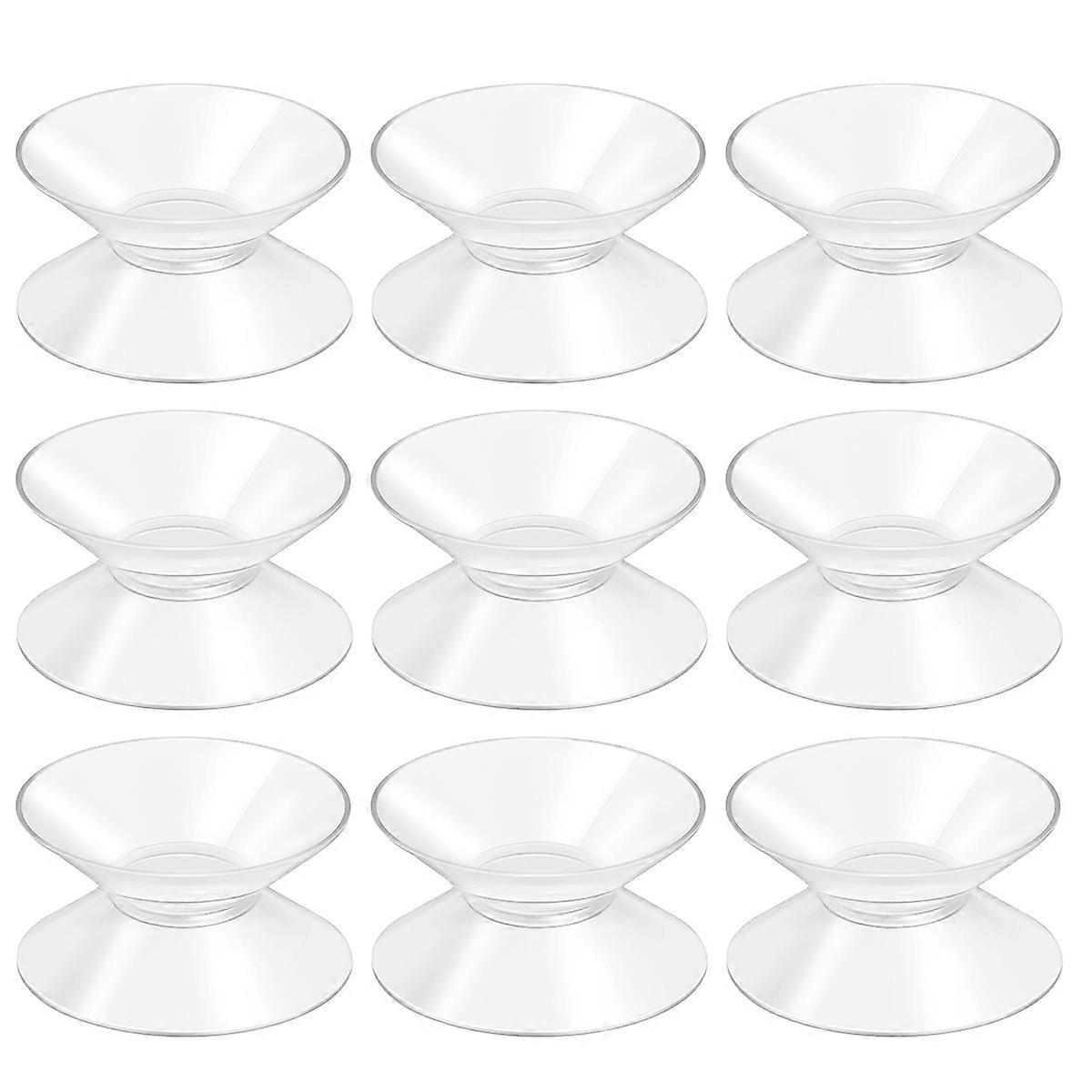 Bestomz 10 Stück 30 Mm Doppelseitige Saugnäpfe Für Glas Und Kunststoff-3.00x3.00x1.50cm