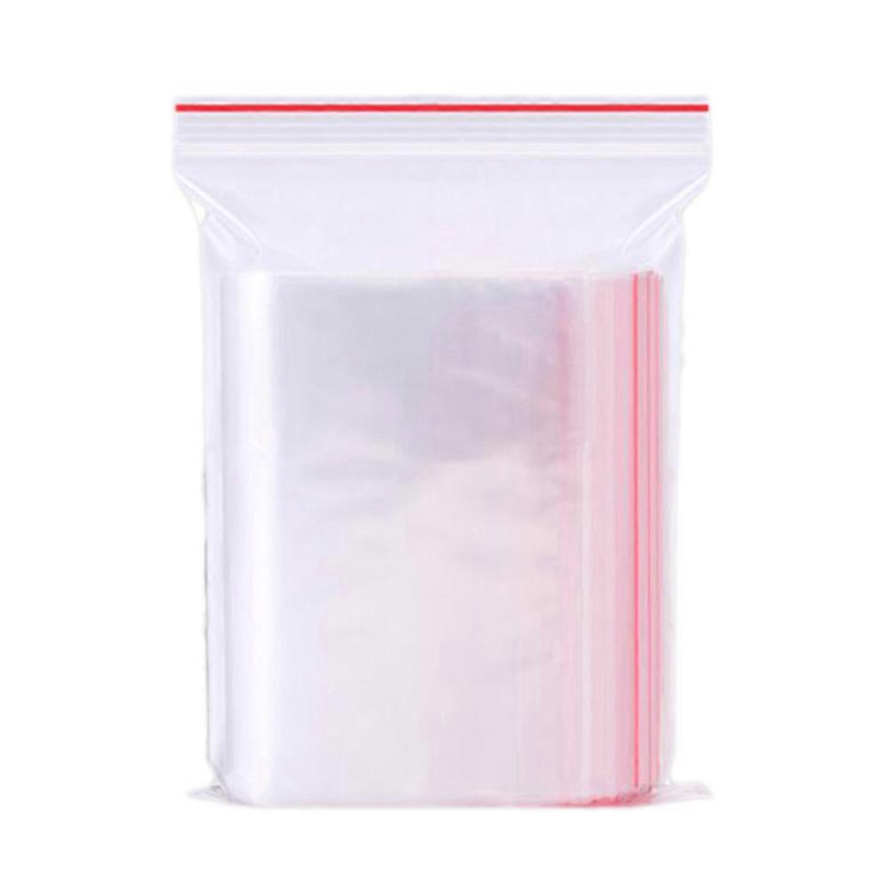 100 Stück 11 X 16 Cm Wiederverschließbare, Transparente Aufbewahrungsbeutel Mit Reißverschluss (transparent, Transparent, Spenderbeutel)