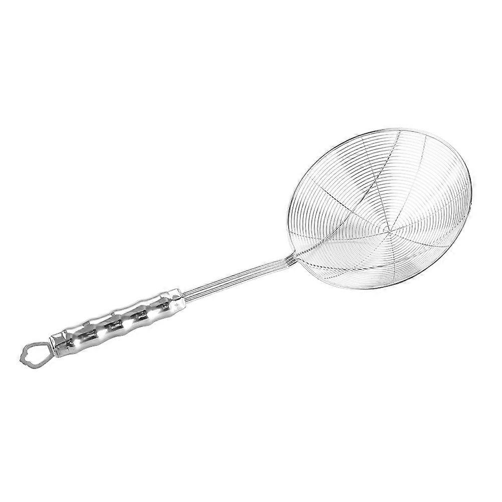 Edelstahl-drahtsieb Mit Langem Griff, Schaumlöffel Für Küche Und Speisen (14 Cm)-40.8x14x5cm-silver