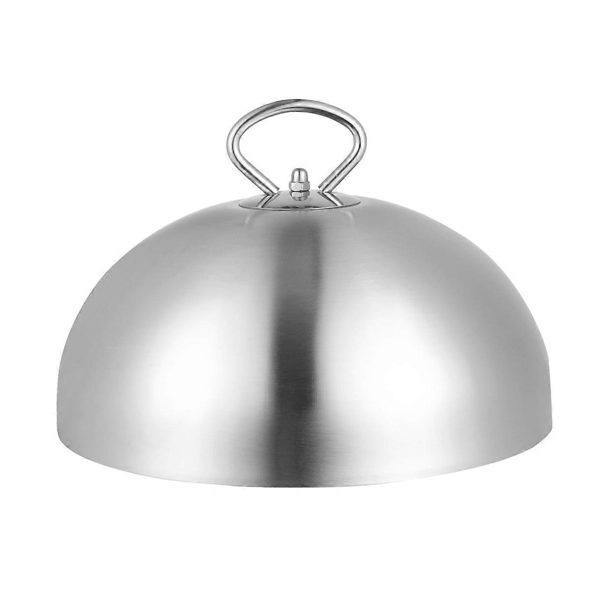 Steakabdeckung Aus Edelstahl, Teppanyaki-kuppeldeckel, Spritzfreier Lebensmitteldeckel, Kochutensil Für Restaurant Und Haushalt (20 Cm)-20cm-silver