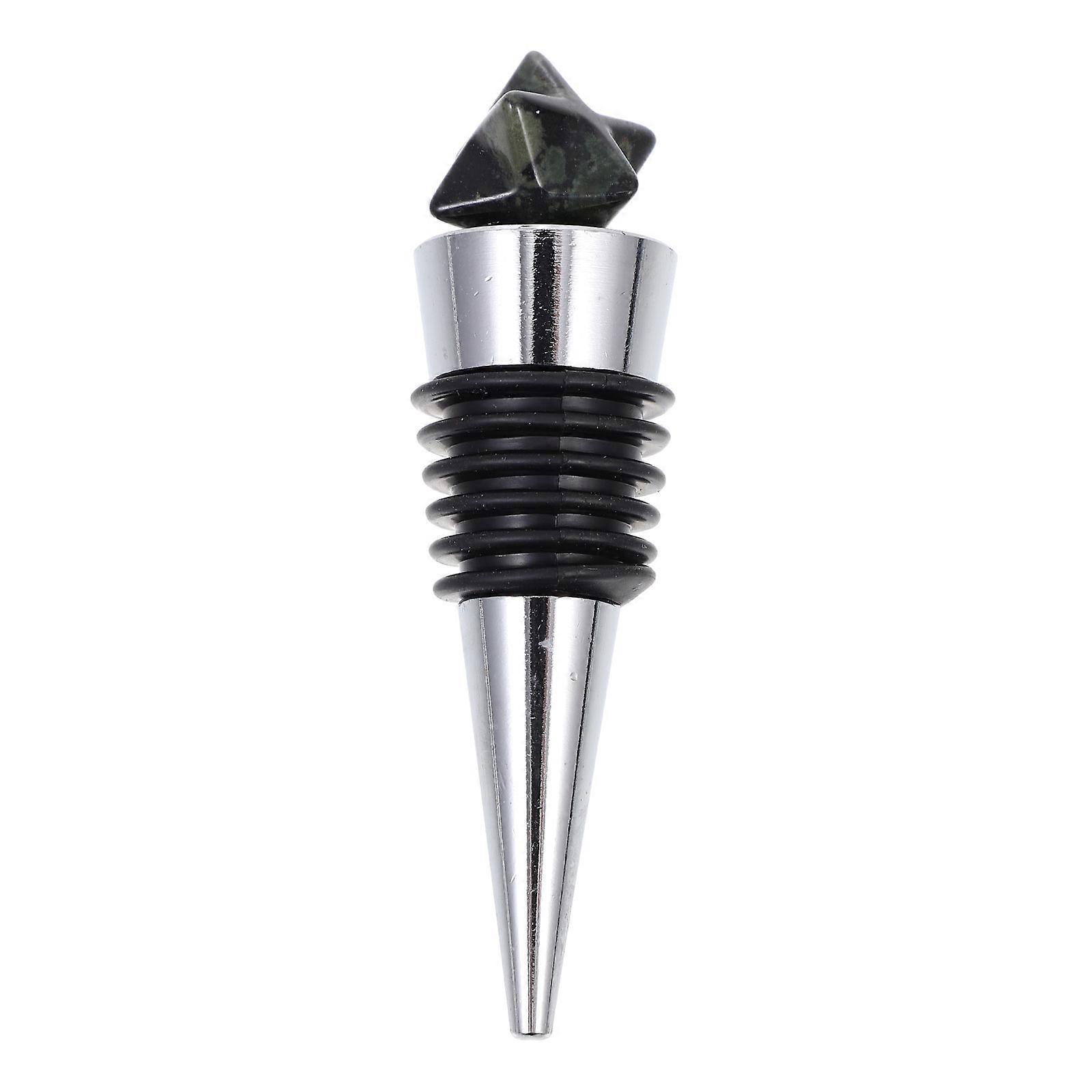 Flaschenverschluss Aus Steindekor, Champagnerverschluss, Weinflaschenverschluss-8x2.3x0.4cm-dark Green