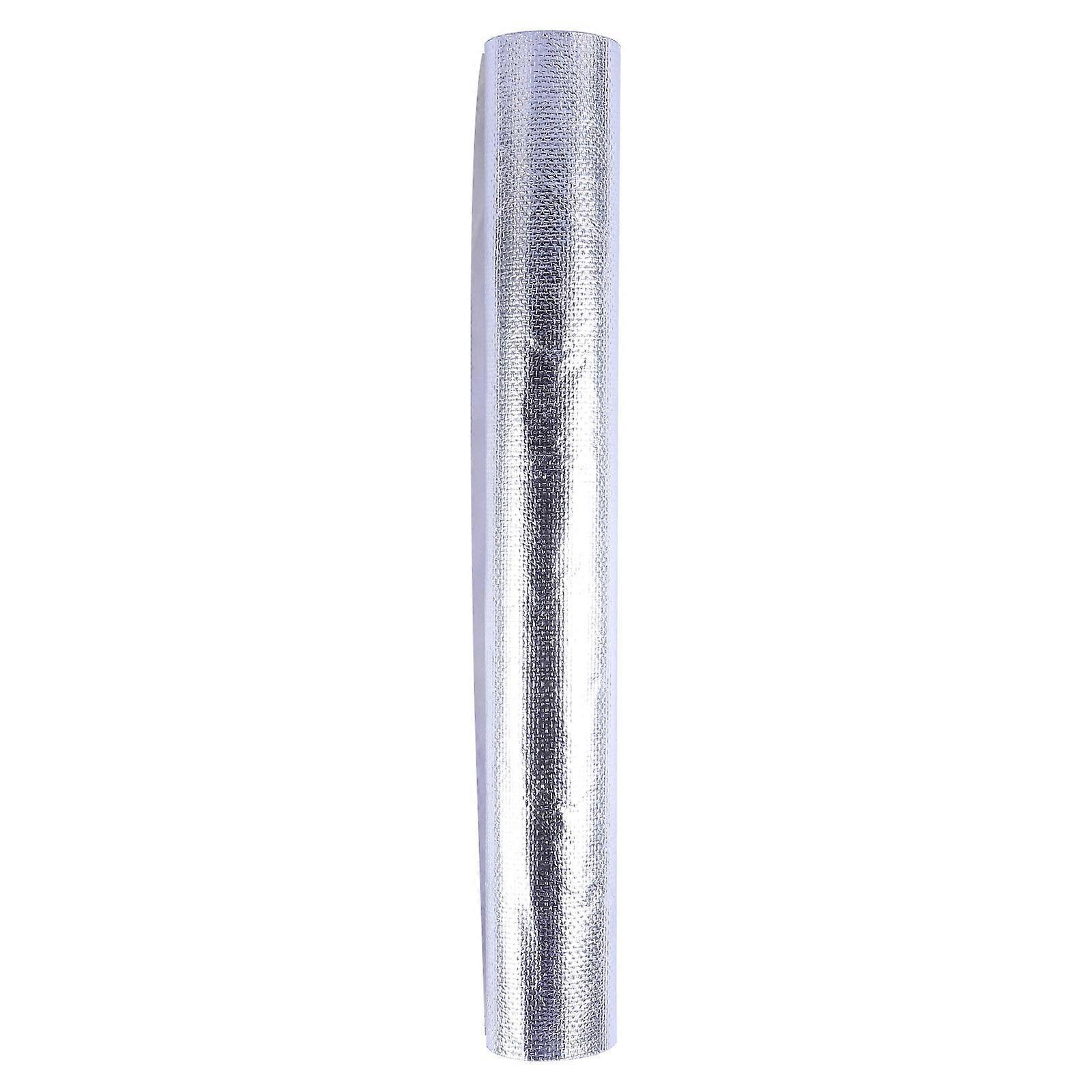 Hochwertiges Aluminiumfolien-glasfaserband, Selbstklebend, Hitzebeständiges Folienband-60.00x30.00x0.10cm-silver