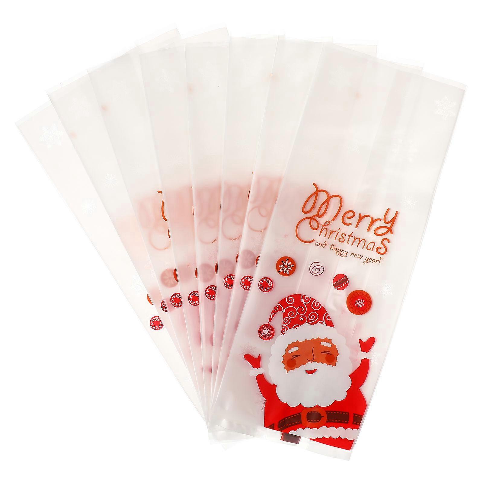 50 Stück Weihnachtsgeschenktüten, Weihnachtsmann-süßigkeitentüten, Kekstüten, Gastgeschenktüten-50pcs