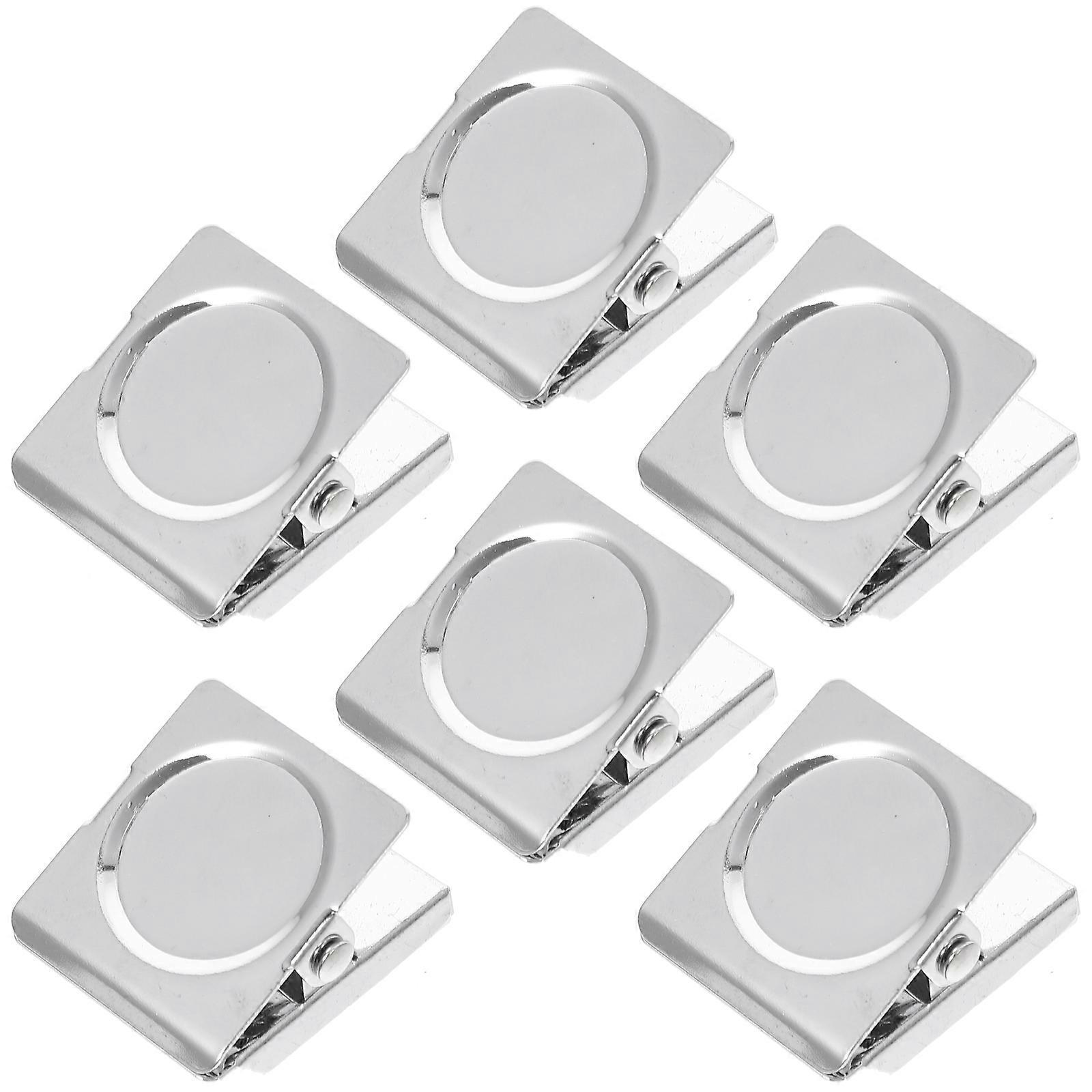 Stück Magnetclips, Metallclips, Kühlschrankmagnete, Whiteboard-magnete, Notizclips-3.40x3.00x2.80cm-silver