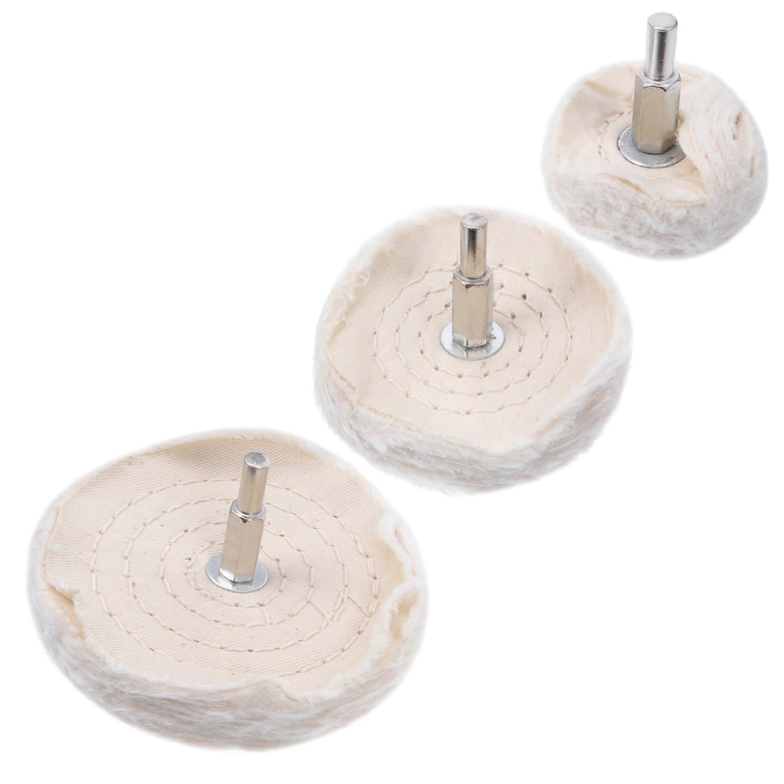 3-teiliges Polierscheiben-set, Polierscheiben-pad, Bohrmaschinen-set, Polierwerkzeug-10x10cm-beige