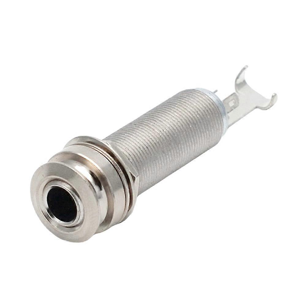 Gitarren-endpin-klinkenbuchsen Mit Gewinde, Zylinder, Gitarren-tonabnehmer-endpin-ausgangsbuchse-6.2x1.5cm-silver