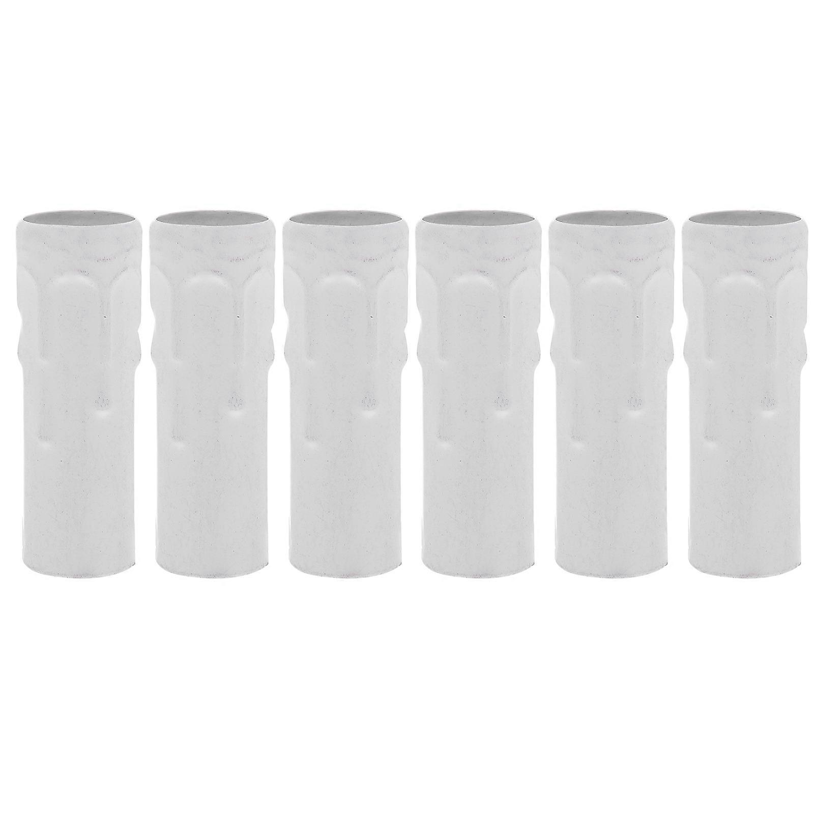 Stück Kronleuchter-kerzenhülsen E14 Kerzenfassungsabdeckungen Kandelaber-sockelabdeckungen-8x2.5x2.5cm-white