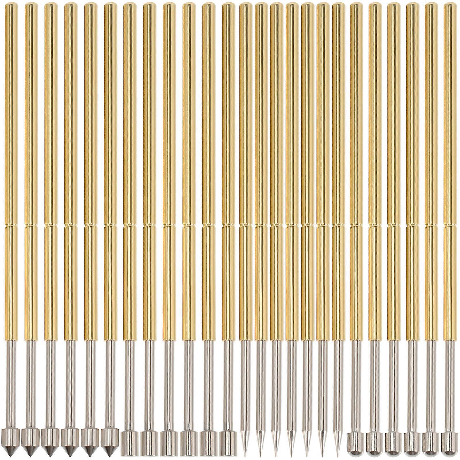 40 Stück Federprüfspitzen Für Die Leiterplattenindustrie-3.5x0.01cm-golden