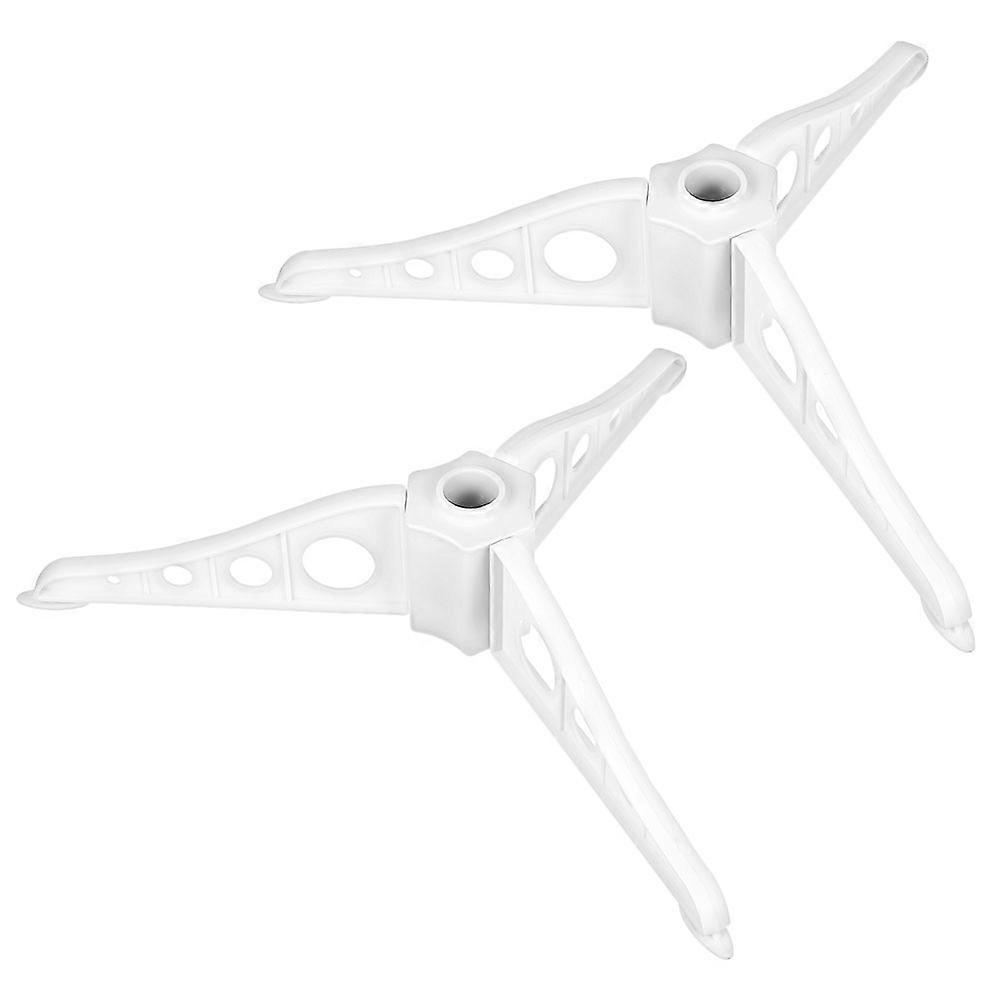2er-set Künstliche Weihnachtsbaumständer, Künstliche Weihnachtsbaumbasis, Weihnachtsbaumstangenhalterung-15.00x6.00x1.00cm-white