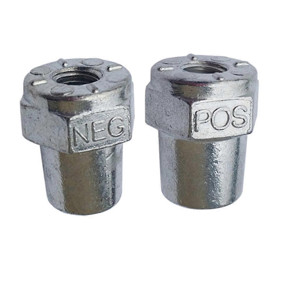 1 Paar Kfz-batterie-umrüstadapter, Kfz-batterieanschluss, Praktischer Kfz-ersatzstecker-2.72.4cm-silver