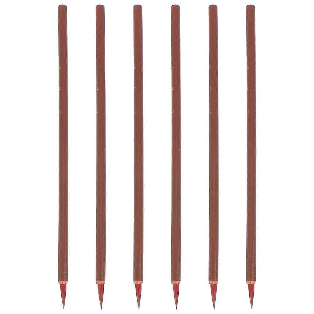 6-teiliges Set Professioneller Chinesischer Kalligrafiepinsel, Traditionelle Malpinsel, Schreibpinsel