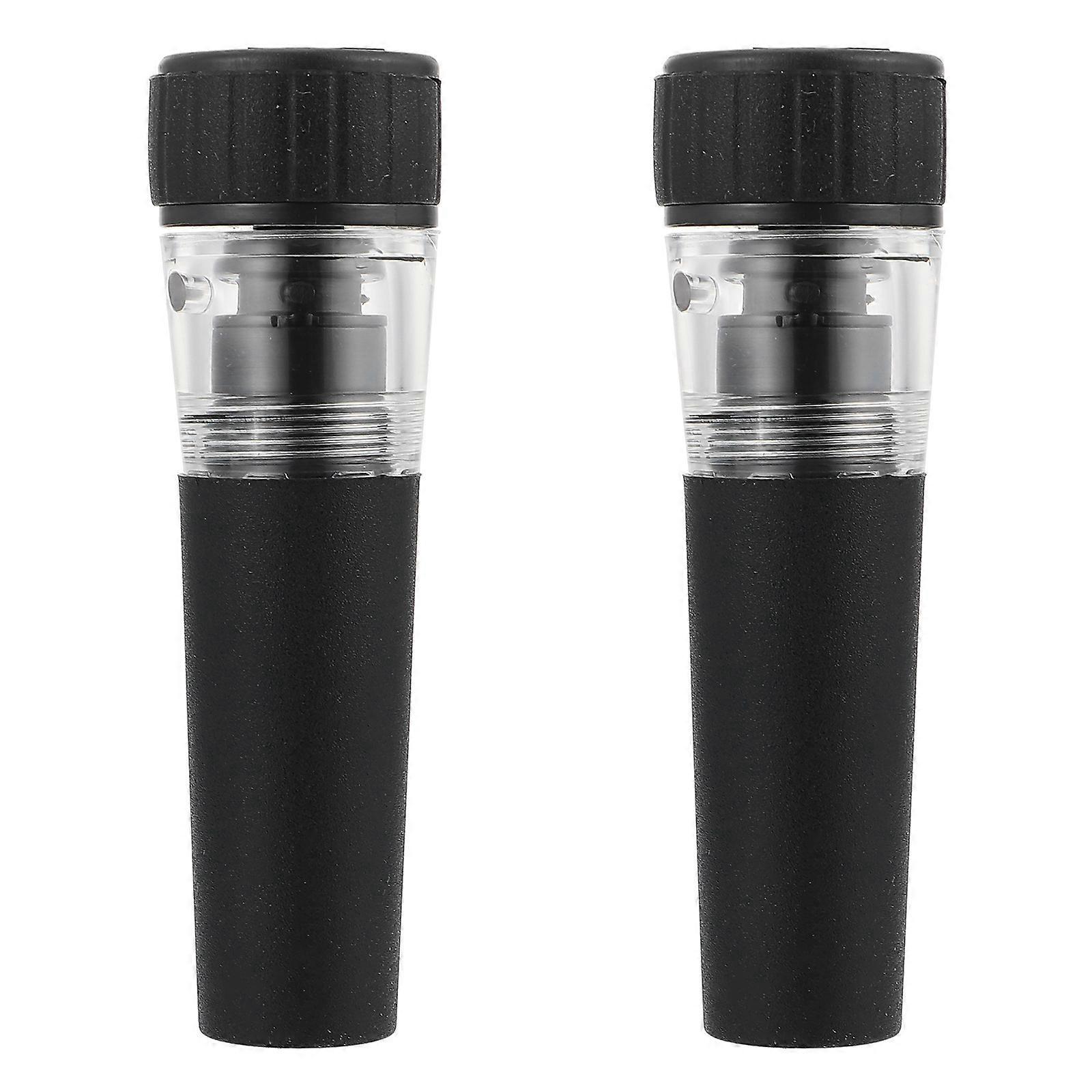 Stück Vakuumpumpen-flaschenverschluss, Professioneller, Langlebiger Vakuum-weinverschluss-8.8x3x1.7cm-black