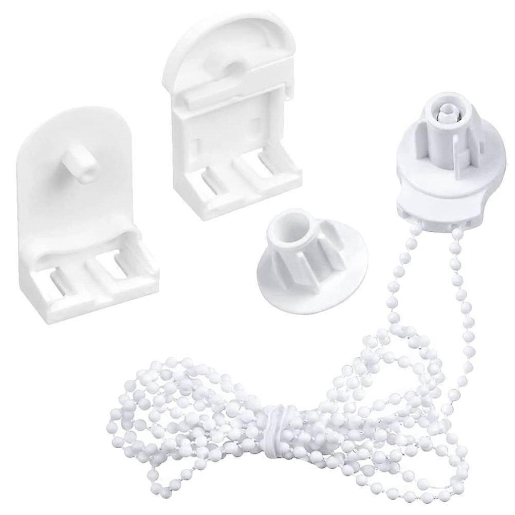 Set Praktischer Halterungs-kugelketten-reparatursatz Kunststoff-rollo-beschläge Rollokupplung-200x4cm-white