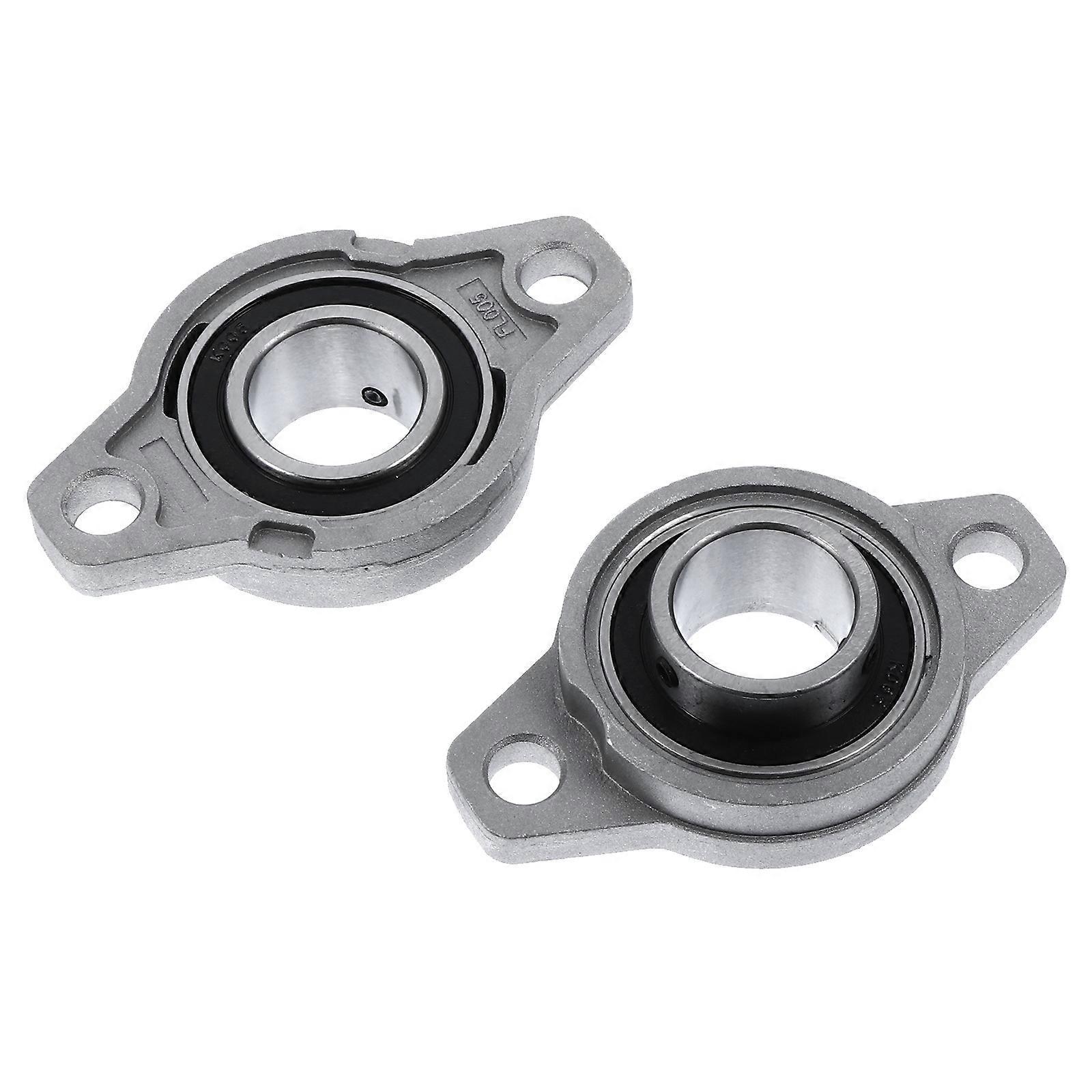 Satz/2 Stück Bolzen-stehlager, Geräuscharmes Kugelgelenk, Selbstausrichtendes Lager-25mm-silver