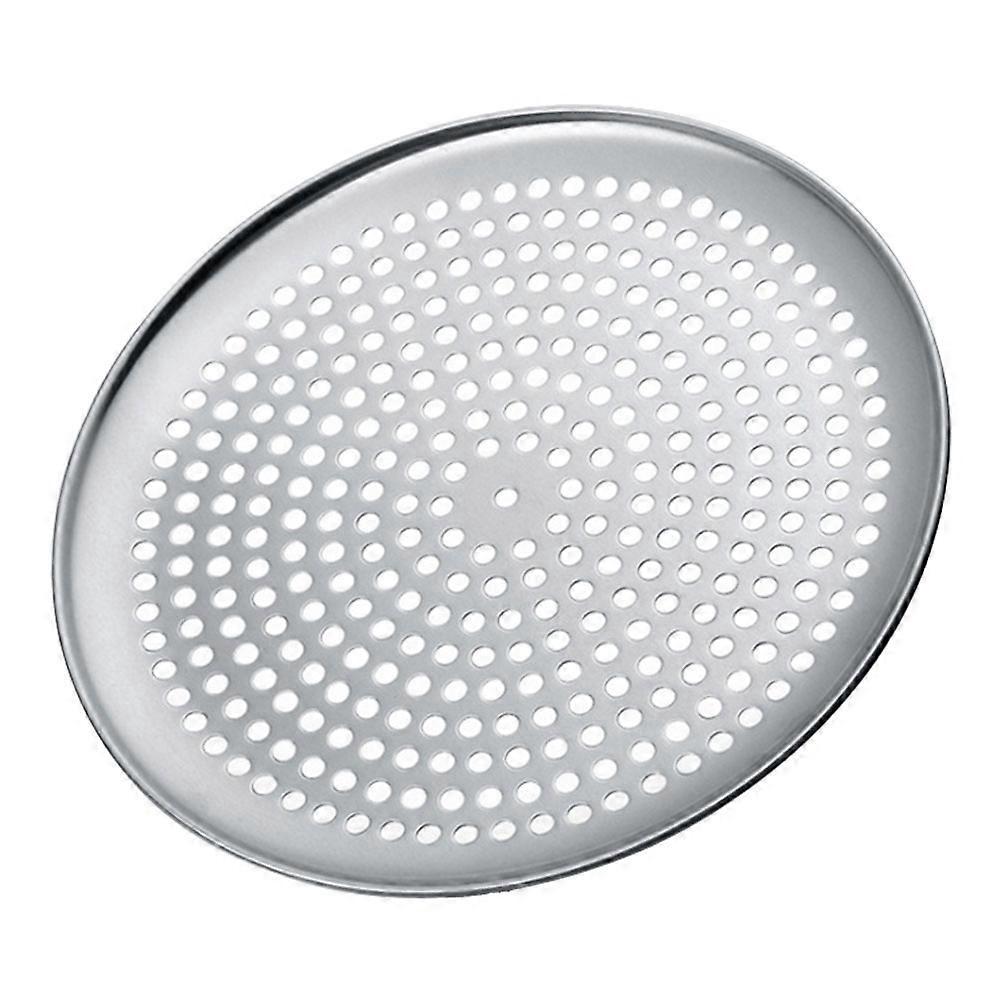 Haushaltsbackform, Runde Pizzaplatte, Austauschbares Backblech, Backzubehör-25.00x25.00x1.50cm-silver