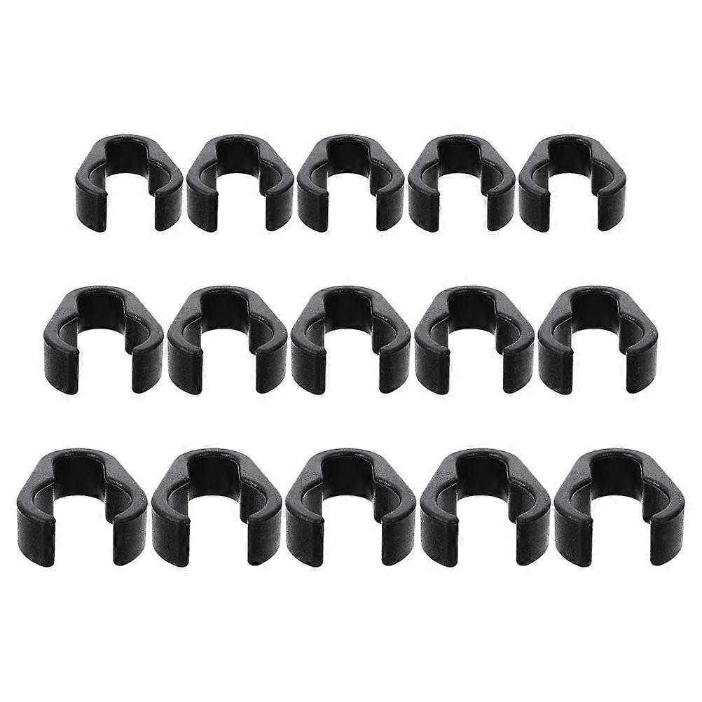 15 Stück Universelle Mikrofonkabelklemmen, Mikrofonzubehör-4x2.9cm-black