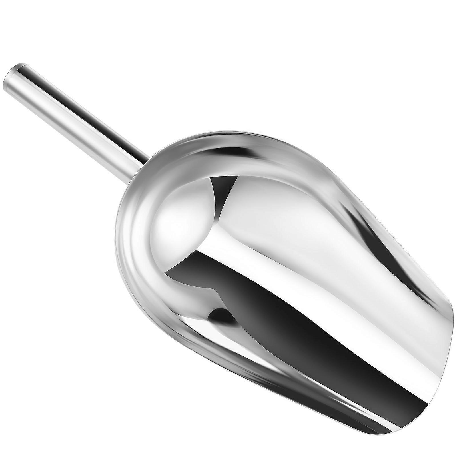 Stück Edelstahl-eisschaufel, Getreideschaufel, Multifunktionsschaufel, Mehlschaufel, Reisschaufel Für Tee, Süßigkeiten, Desserts, Bohnengerichte (33 X 14,5 Cm)-33x14.5cm-silver