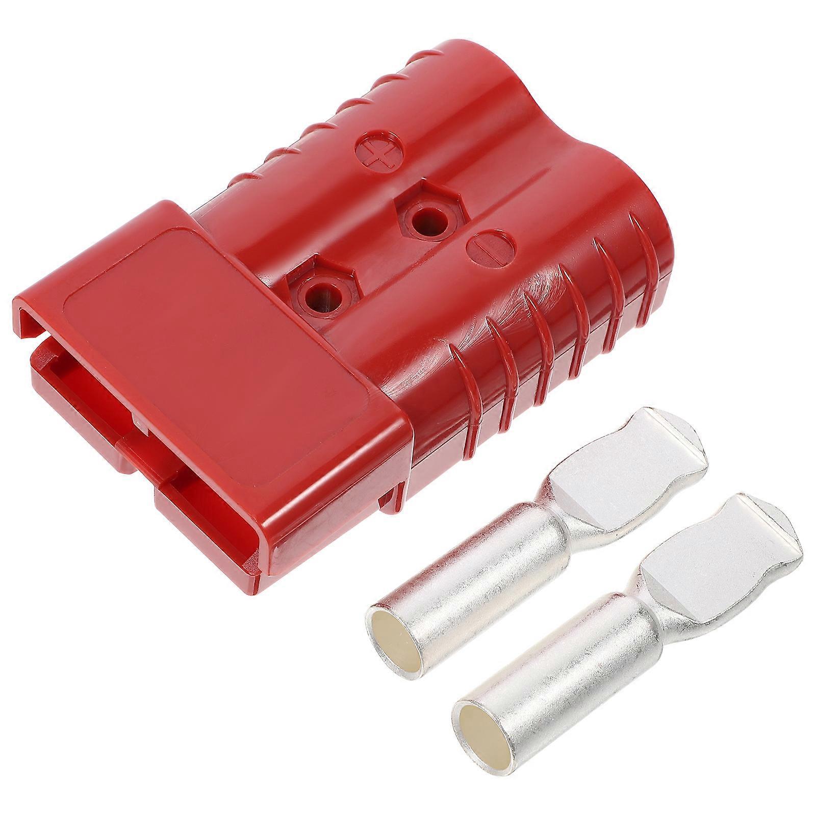 350a 600v Premium-außenstecker Dc-stromversorgung Solar Wohnwagen Mit 2 Kontakten (rot)-10.80x7.00x3.20cm-red