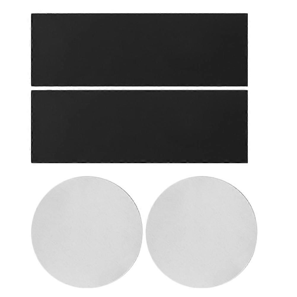 Set Magnetbänder, Magnetstreifen Mit Kleberückseite, Selbstklebende Magnete-3.00x3.00x0.10cm-black